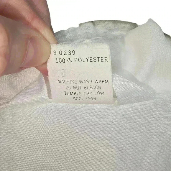 Vintage Classic Fashions Classic White Sheer Button Up Shirt Size 14 *Read* - Picture 5 of 16